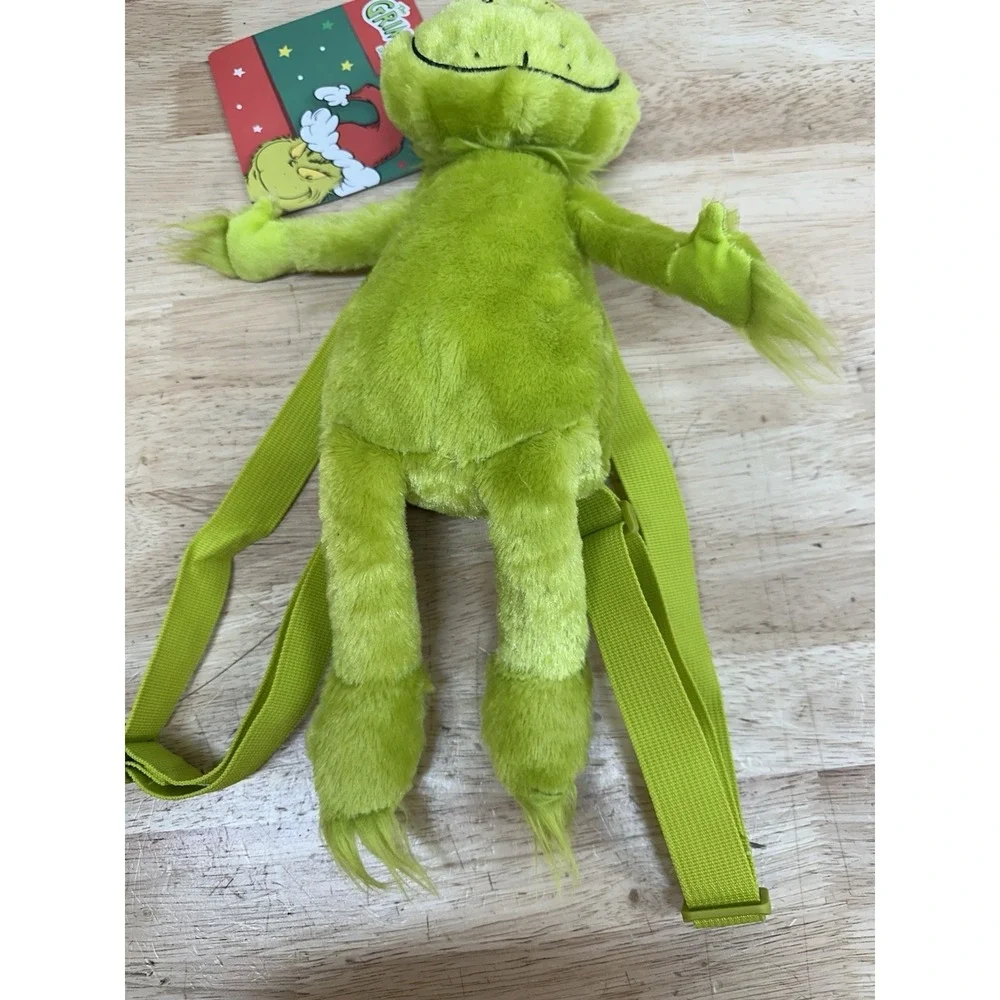 The Grinch Plush Backpack Bag Dr. Seuss Christmas 2024 Accessory Innovations NWT